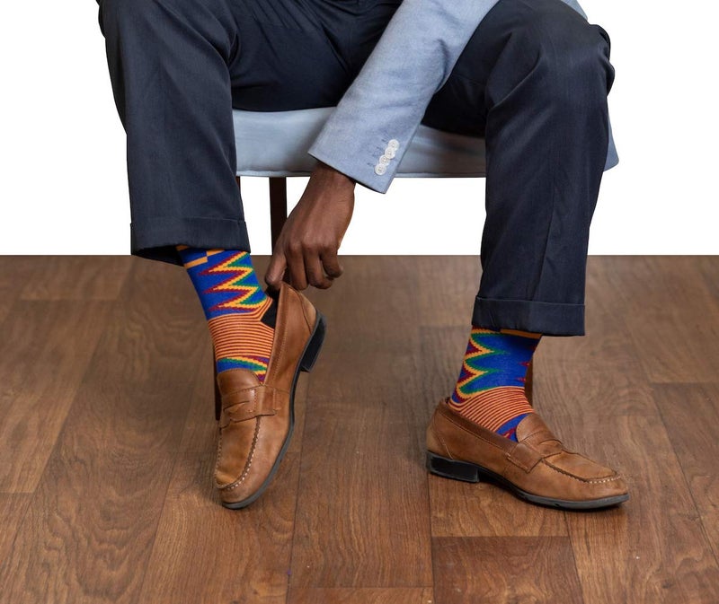 ADVANSYNC Premium Kente Cloth Socks (9-12, 3 Pack Bundle No 1) - Image 3